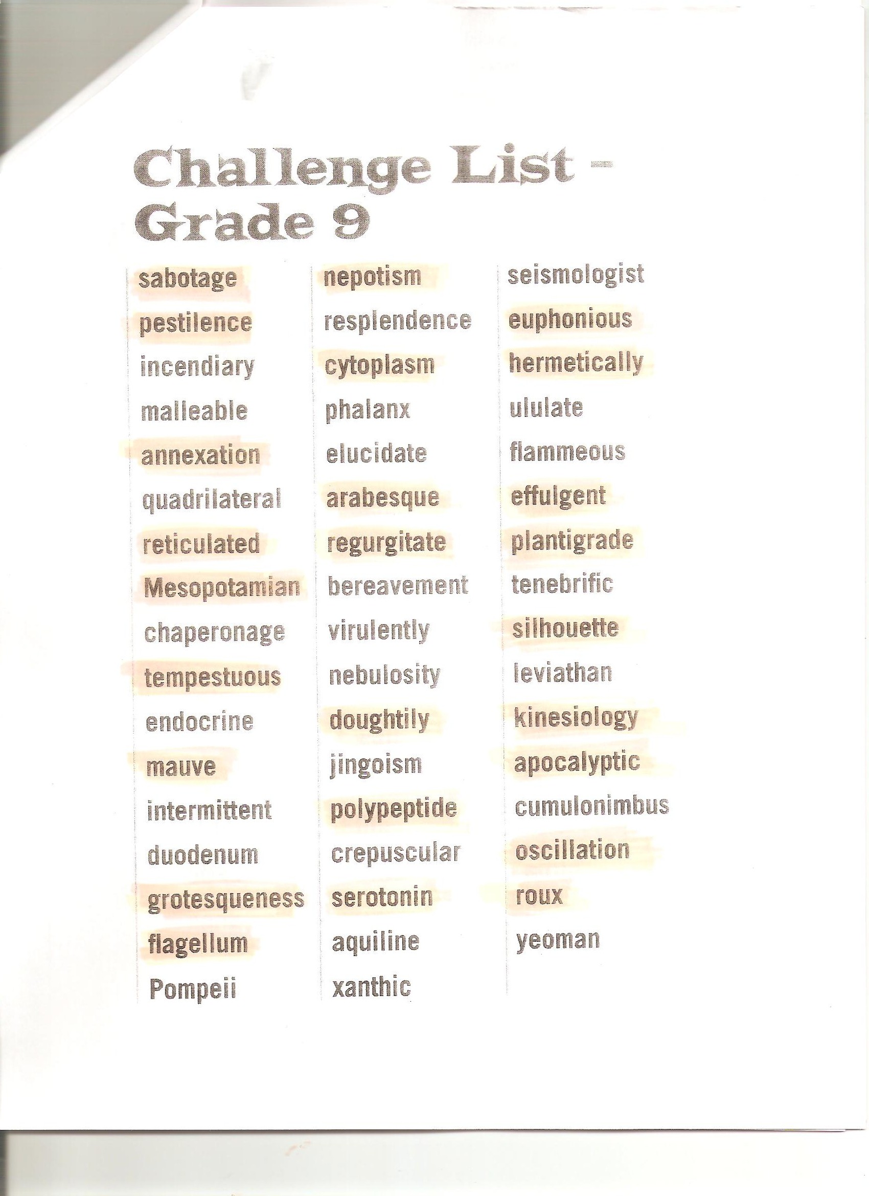 10th-grade-spelling-list